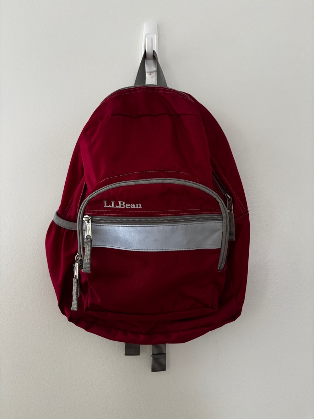 Vintage LL Bean Backpack 90s Back-to-School Red
